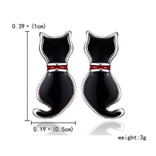 Load image into Gallery viewer, Cute Kitten Cartoon Animal Stud Earring Women Simple Elegant Multiple Style Cat Alloy Earrings Female Minimalist Jewelry Gifts