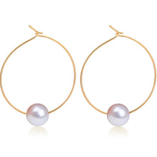 Load image into Gallery viewer, European Minimalist Personalized Fashion Jewelry Design Pearl Earrings Wholesale Geometric Simulation