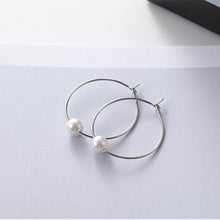 Load image into Gallery viewer, European Minimalist Personalized Fashion Jewelry Design Pearl Earrings Wholesale Geometric Simulation